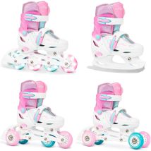 Roller En Ligne Loret Glitter Du 34 Au 37 + Patin À Roulette + Patin À Glace + Triska