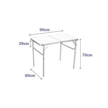 Table Piable Marbueno Blanc 90 X 70 X 60 Cm