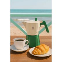 Cafetière Italienne Futurexpress Aluminium Vert 6 Tasses Pezzetti