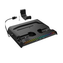 Station De Charge Rgb Multifonction Pour Ps5 Slim Avec Refroidissement Noir Ipega