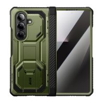 Coque Pour Galaxy Z Fold 7 Collection Armorbox Avec Verre Trempé Et Béquille Vert Foncé I-blason