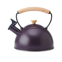 Bouilloire La Cafetière 1.6l Violet Avec Alerte Sifflet Et Poignée Ergonomique
