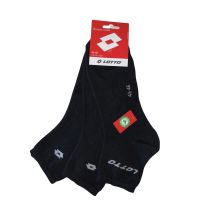 Socquettes Homme Noir T43/46 Lotto