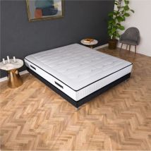 Matelas 160 X 200cm - Ressorts Ensachés Et Mémoire De Forme - 24 Cm - Ferme - Excellence Collection Berlin