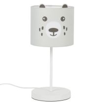 Lampe - Home Deco Kids - Ours - Personnalisable - Veilleuse - Grise