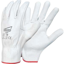 Gant Cuir Blanc Singer Tout Fleur De Bovin - 50f