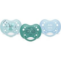 Sucettes Anatomiques - Bébé Ours - Lot De 3 - +18 Mois - Résistantes Et Anti-irritations