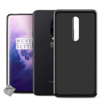 Housse Etui Coque Pochette Silicone Gel Fine Pour Oneplus 7 Pro + Film Ecran - Noir