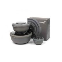 Set Bols Déjeuner Gris - 200ml, 1000ml et 2000ml AMUSE