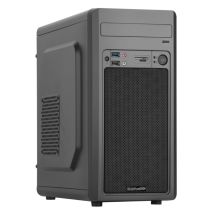 Boitier Microatx Mip Black Aero+alim.480w, 1usb2/1usb3 +lecteur Carte,noir
