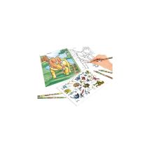 Depesche Dino World Livre De Coloriage Avec Crayons De Couleur