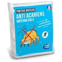 Sweetnight Protege-matelas Noemie 100% Coton Anti-acariens 80x190 / 2