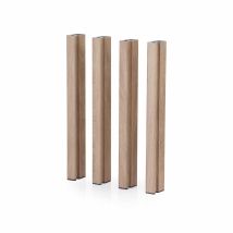 Pieds En Aluminium Imitation Bois Pour Jardinières Mondum Mediterraneo H75 Cm