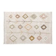 Tapis Coton Lavable Kaarol Terre - 170 X 240 Cm
