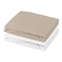 Lot Alèse Imperméable Et Drap-housse Bébé En Coton