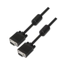 Cable Svga Aisens A113-0074/ Hdb15 Macho - Hdb15 Macho/ Hasta 3w/ 10mbps/ 10m/ Negro