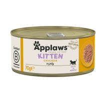 Aliments Pour Chat Applaws Kitten Chicken In Jelly Poulet 70 G