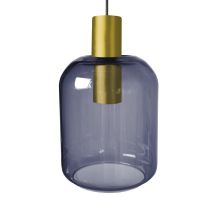Suspension Métal Cylindre Svalbard Midium Bleu D16 Cm