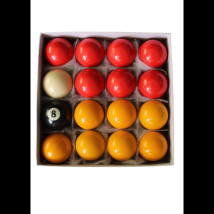 Accessoire De Billard 16 Boules De Billard Anglais Multicolore 50.8 Mm