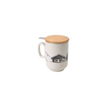 Tisanière Montagne Blanche Tisanière 45cl Avec Infuseur Et Motif Montagne - Table Et Cook