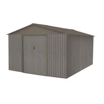 Abri Jardin Métal - Aspect Bois Vieilli 1014 - 13,51 M²- Gris