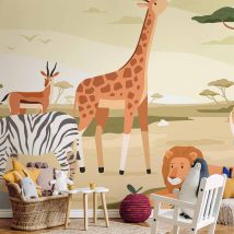 Papier Peint - Animals From Jungle Vector Illustration 441x315