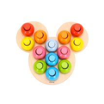 Disney Mickey Mouse Jeux De Pièces En Bois Multicolore - 24 X 21.3 X 2.2 Cm