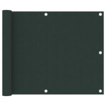 Écran De Balcon Vert Foncé 75x600 Tissu Oxford