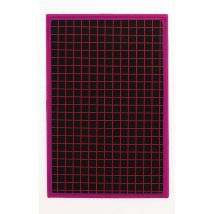 Ardoise En Carton 155 X 235 Mm Unie / Quadrillée Cadre Rouge Jpc