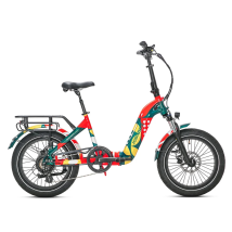Vélo Électrique Jobobike Romer Pro, Moteur Bafang 250 W, Capteur De Couple, Pliable, Rouge