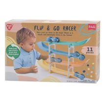 Playgo Flip And Go Piste De Course Automobile 11 Pièces (4 Niveaux, Plastique Recyclé)