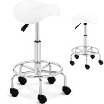 Tabouret De Toilette À Roulettes Frankfurt Jusqu'à 150 Kg Blanc