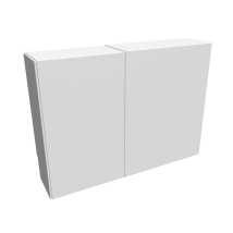 Cache Nourrice Plomberie Atole En Acier Blanc - Largeur Réglable - Taille 2 : H. 450 X L. 605 À 1150 X P. 150 Mm