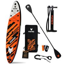 Planche Stand Up Board Gonflable Fuxtec 320 X 81 X 15 Cm - Orange Blanc Noir - Sea Cruiser