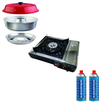 Pack Omnia Four Nomade Compact Camping-car Van Bateau + Réchaud À Gaz Portable 1 Feu