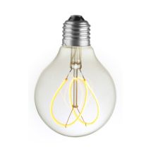 Lampe Ampoule E27 Led Filament Spirale Flower Verre Clair