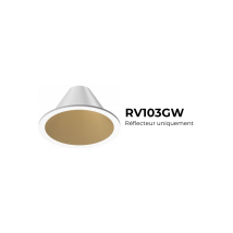 Réflecteur Rond Pour Hydor Max 92mm Blanc Or - Solum - Rv103gw