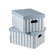 Boîte Bleu Rayé X2 Compactor