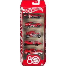 Hot Wheels Pack Véhicule Hot Wheels 80 Ans Rouge Mattel