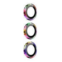 Protège Caméra Pour Samsung Galaxy S24 Verre Trempé 9h Contour Coloré Multicolore Enkay