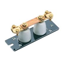 Barrette De Coupure Bar12 À 2 Isolateurs Porcelaine Cuivre Laiton 150 Mm Forsond