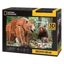 Puzzle 3d Cubique Ours Brun National Geographic - Amusement Et Éducation