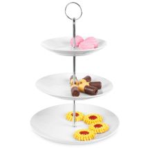 Plaque En Verre À 3 Niveaux Pour Biscuits, Gâteaux, Fruits, Entrées