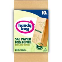 Sac Poubelle En Papier 10l 100% Compostable Handy Bag