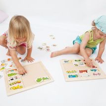 Beleduc Puzzle En Bois Transport - Jouet Éducatif - 30 Pièces