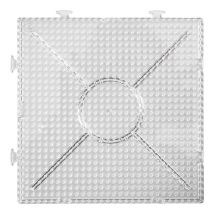 Creativ Company Plaque À Perles À Repasser Carrée Transparente 15x15cm 2 Pièces