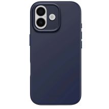Coque Compatible Magsafe Pour Iphone 17 En Silicone Antimicrobienne Bleu Marine Decoded