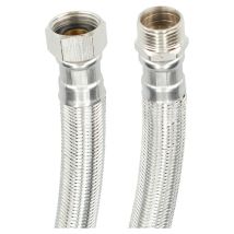 Tuyau Fontastock Acier Inoxydable Aisi 304 Epdm Prise Mâle 1/2"- Prise Femelle 1/2" 30 Cm