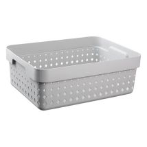 Panière De Rangement En Plastique Pour Salle De Bain M - Noir