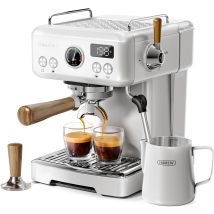 Machine à expresso programmable Hibrew H10plus - Porte-filtre en acier inoxydable 58 mm - Température et volume réglables